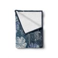 thumbnail image 2 of Art Soft Flannel Fleece Throw Blanket, Hand Drawn Cherry Blossoms Fantasy Bridal Garden Anniversary Theme, Cozy Plush for Indoor and Outdoor Use, 60" x 80", Petrol Blue Lavender, by Ambesonne, 2 of 6