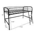thumbnail image 5 of MAYEERTY Black Metal Twin Loft Bed: Space - Saving Design, 5 of 5