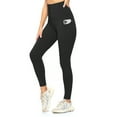 thumbnail image 2 of Saronite Basic Body Shape High Waisted Full Length Yoga Leggings, Black (Women's), 2 of 5