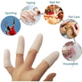 thumbnail image 2 of Protector de dedos Cunas para dedos Protección de silicona para las yemas de los dedos: las cunas de gel para dedos son excelentes para el dedo en gatillo, la artritis de los dedos, los dedos agrietados y otros alivios del dolor en los dedos Ormromra JQWJ435, 2 of 8
