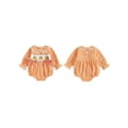 thumbnail image 2 of BemeyourBBs Baby Girl Halloween Bodysuit Long Sleeve Candy Corn Embroidery Romper, 2 of 9