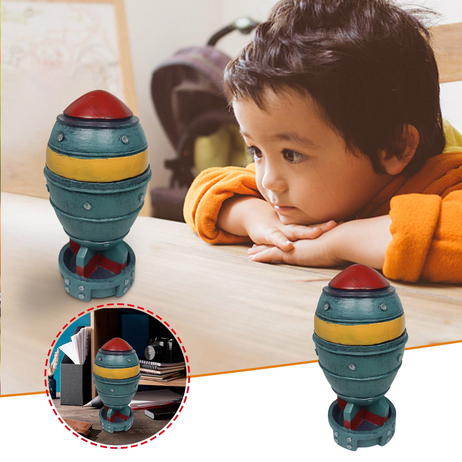 Jikolililili Mini Nuke Bomb Storage Box Desk Home Decor Mini Nuke