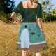 thumbnail image 5 of X. Vestido de manga corta con diseño de la carta del Tarot de la Rueda de la Fortuna para mujer, atuendo de festival, vestido de mujer, 5 of 7