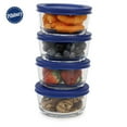 thumbnail image 2 of Ensemble de 8 récipients ronds en verre borosilicaté Pillsbury pour la conservation des aliments, 4 x 236 ml, 2 of 4