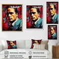 thumbnail image 4 of Designart "Brando In Burgundy" Celebrity Canvas Wall Art, 4 of 7