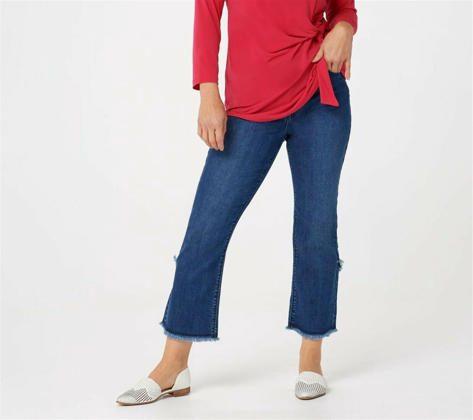 Susan Graver High Stretch Denim Crop 