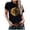 ZC Black, variant on HCYSFG Womens Sunshine Letter T Shirts Sunflower Hurricane Theme Short Sleeve Crewneck Casual Shirts Slim Fit Tee Tops
