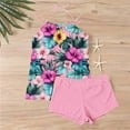 thumbnail image 4 of qucoqpe Womens Two-piece Modest Bathing Suit Summer Fashion Casual Floral Print Tankini Swimsuits with Shorts, 4 of 6