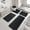 Black, variant on Ivalue Bathroom Rugs Sets 5 Piece Absorbent Bath Mat Non-Slip Bath Rug Set with Bathroom Runner, U-Shaped Toilet Rugs, Shower Rug & Toilet Lid Cover (Black)