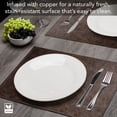 thumbnail image 5 of Luxurious Cloves Vegan Leather Placemats 4 Pack Look and Feel of Genuine Leather Infused with Copper, 5 of 6