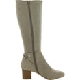 thumbnail image 4 of Charter Club Womens Jaccque Tall Block Heel Mid-Calf Boots, 4 of 5