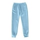 thumbnail image 5 of Puntoco Pantalones Deportivos Informales De Color Sólido Para Mujer De 2 Piezas, Pantalones Deportivos Holgados Con Mallas Para El Hogar, Azul Claro M (Enviado Con Código Cambiado L), 5 of 6