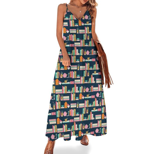 Vestido sin mangas Tea & Books Conjuntos de verano para mujer Ropa de mujer Vestido de vendaje de verano