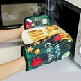 thumbnail image 5 of 2pcs Christmas Cotton Oven Mitts, Merry Christmas Heat Resistant Gloves, Non-Slip Kitchen Supplies, Polyester Insulation Mat for Baking, Microwave & Oven Use, Festive Holiday Decor, 5 of 7