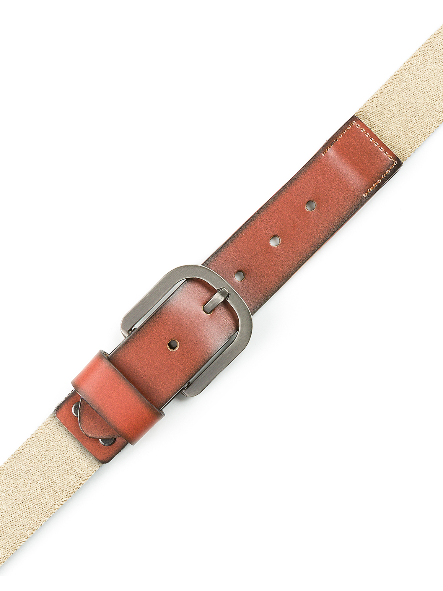 Mio Marino Male Classic Flex Canvas Belt -1.5" Wide Adjustable Stretch Strap - image 3 of 4