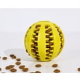 thumbnail image 2 of Dog Treat Dispenser Toys Interactive 2 Inch Dog Slow Feeder Puzzle Toys Interactive Dog Ball for Small Dogs Teeth Yellow 1 Pack, 2 of 3