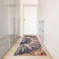thumbnail image 2 of Ambesonne Sun and Moon Decorative Rug Carpet, Modern Esoteric Lunar, 2' 5" x 7' 5", Pale Orange Indigo Beige, 2 of 3