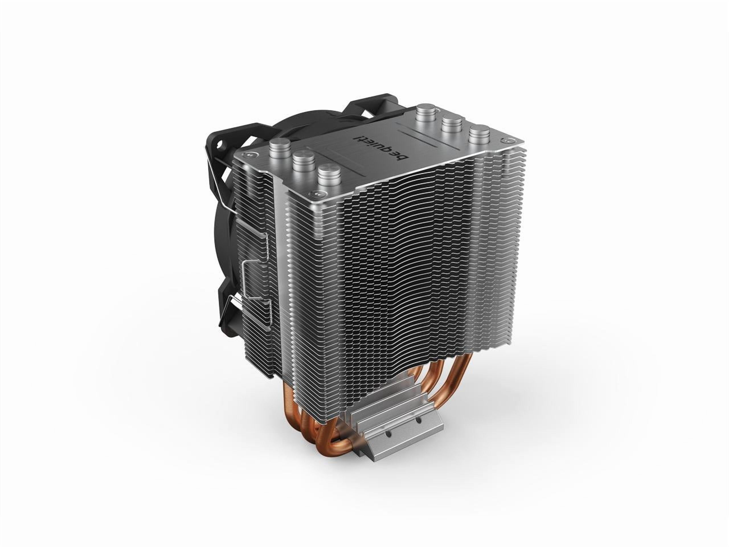 be quiet! Pure Rock Slim 2 CPU Air Cooler | Socket Support for Intel LGA 1851,1200,1150,1151,1155 - and AMD AM4,AM5 Support - Low Noise Cooler - Compact Air Cooler - Silver/Black (BK030)