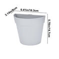 thumbnail image 3 of Tarmeek Wall Mounted Hydroponic Planter - Modern Minimalist Grey Plant Container for Living Room, Indoor/Outdoor Garden, No Drill Installation, Water Cultivation for Pothos, 3 of 9