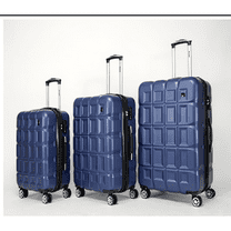 Expandable 3-Piece Hard-Shell ABS Luggage Set – 20″/26″/30″