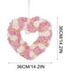 thumbnail image 3 of Fiudx Guirnalda de Corazones para San Valentín, Romántica Corona de Flores de Seda, Elegante Cinta Decorativa, Decoración para Propuesta de Matrimonio, Decoración para La Entrada de La Casa, Fácil Cu, 3 of 3