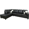 thumbnail image 3 of Lifestyle Furniture Left-Facing Sectional Sofa Set in Ultimate Black, 3 of 4