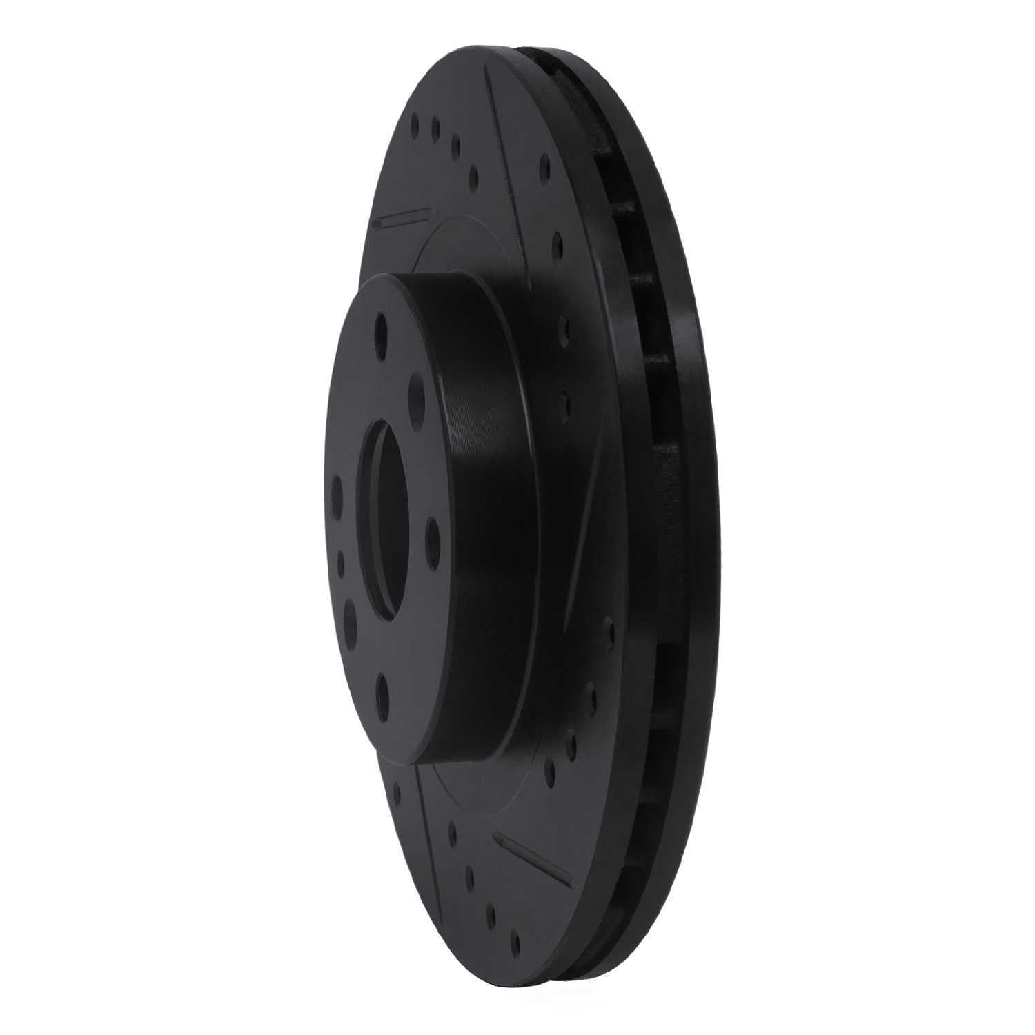 Dynamic Friction Company 633-80034R DFC Brake Rotor - Drilled And Slotted - Black