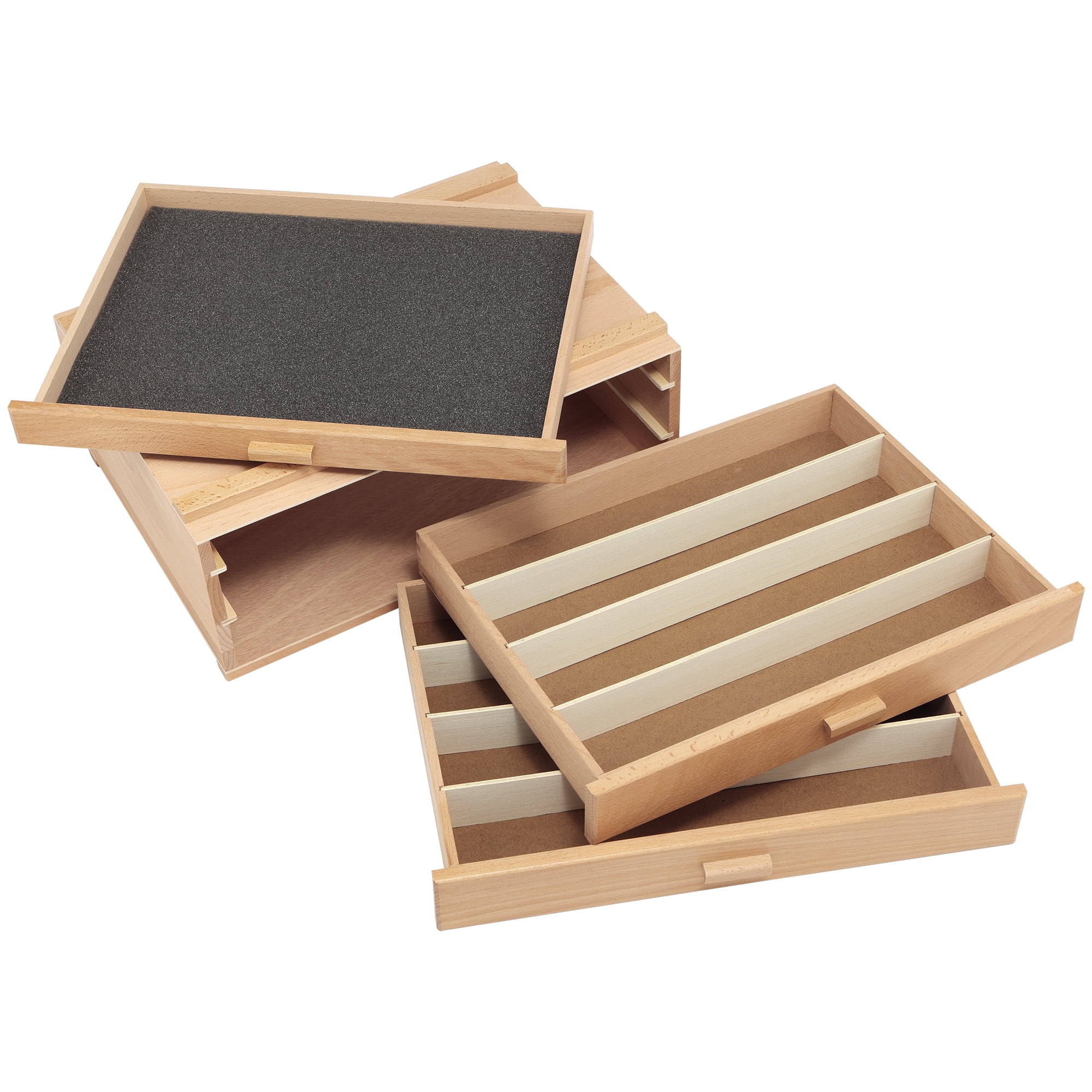 HG Art Concepts Artists Storage Chests - Premium Studio Organizer for Paint Tubes, Brushes, Pencils, Markers & More - 4 Drawer