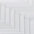 thumbnail image 3 of Modket TDH517MG White Crystal Glass Herringbone Mosaic Tile Kitchen Bathroom Wall Backsplash, 3 of 5