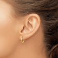 thumbnail image 6 of 10K Yellow Gold 1/2 inch Classic Hoop Earrings for Women, 6 of 7