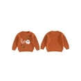 thumbnail image 2 of Loicainy Toddler Baby Boys Girls Halloween Sweaters 3 6 9 12 18 24 Months 2T 3T Witch Pumpkin Letter Ghost Long Sleeve Round Neck Ribbed Knitted Pullover Tops, 2 of 9