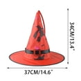 thumbnail image 5 of Gallickan Halloween Decorations, Hanging Lighted Witches Hats for Indoor Outdoor Decor, Halloween Decorations for Outdoor Party Accessories, Yellow, 5 of 7