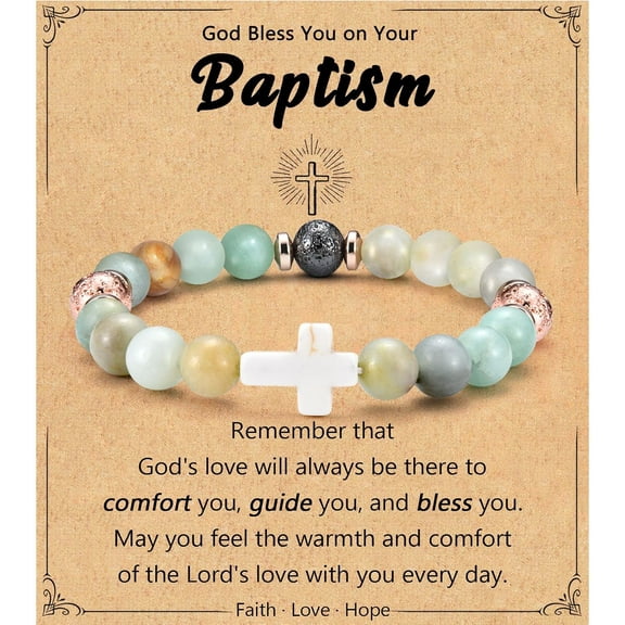 Christian Ladies Gift, Religious Rosary Cross Bracelet, Easter Basket Gift, Baptism Confirmation, First Communion, Christmas Birthday Gift for Teenage Girl