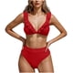 thumbnail image 1 of Conjunto de Bikini de Cintura Alta para las Mujeres de Color Sólido con Hebilla de Espalda, Traje de Baño Sexy sin Espalda con Almohadilla de Pecho, 1 of 6
