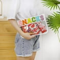 thumbnail image 4 of Jutqut Nylon Letter Clear Zipper Pouch Bag, Water-proof PVC Makeup/Snack Bags for Women Girls,White-Snacks, 4 of 7
