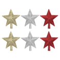 thumbnail image 3 of Shatterproof Star Ornament for Holiday Tree Decoration 6Pcs Glittered Set, 3 of 5
