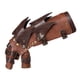 thumbnail image 3 of Guantes góticos Hugo Steampunk Para hombre de cuero marrón sin Dedos, 3 of 5