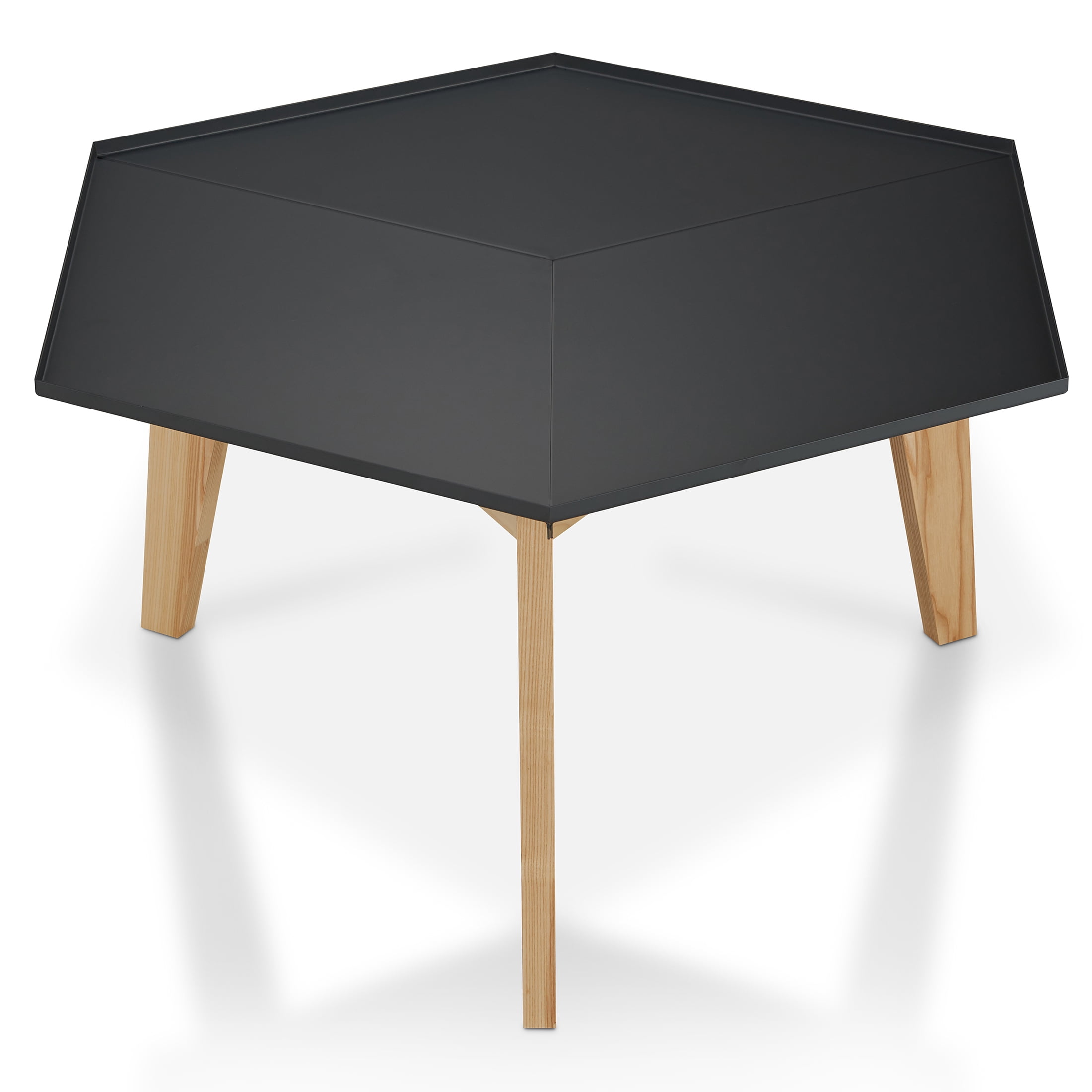 Furniture of America Vidor Coffee Table with Tray Top, Gray