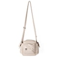thumbnail image 3 of Bolso Hombro Espacioso Con Múltiples Bolsillos Bandolera para Mujer (plata), 3 of 7