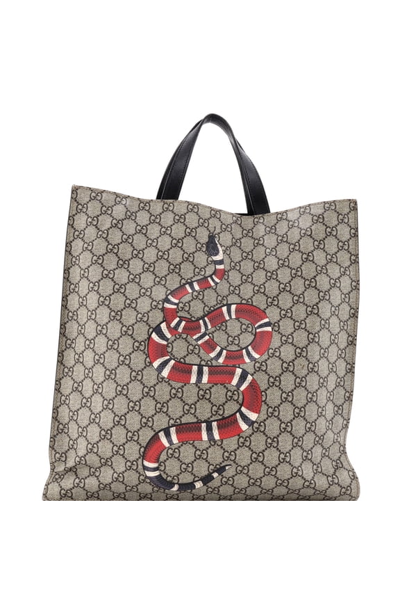 Pre-Owned Convertible Soft Open Tote Printed GG Coated Canvas Tall By Rebag