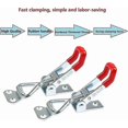 thumbnail image 2 of Toggle Clamp 4Pcs Adjustable Metal Toggle Latch 150Kg/330Lbs Holding Capacity for Fixing & Clamping, 2 of 5