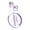 Purple, variant on Clip-On Wired Earphones, Purple Type-C In-Ear Headphones with Mic and Remote, Comfortable Long-Wear Design, Style F