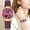 Purple, variant on Women's Easy Reader Quartz Analog Leather Strap Watch with Classic Fashion Business Casual Round Case