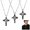 # 3, variant on Titanium Steel Cross Necklace for Men Women, Minimalist Cross Pendant Chain, Unisex Fashion Jewelry, 20.1–23.6 in