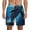 Ice Blue Ocean Cute Dolphin, variant on Ink Style Wave Dragon Men’s Swim Trunks Quick Dry Swim Shorts Board Shorts with Mesh Lining-Small