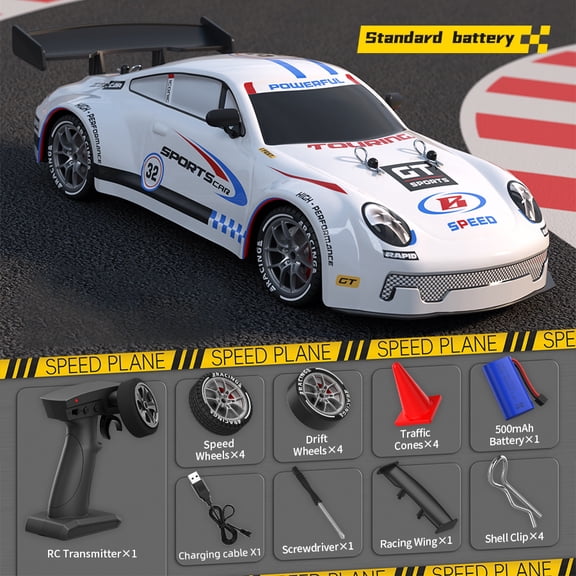 Remote Control Car,RC Race Cars for Kids,1:16 4WD RC Drift Car with LED Lights Children's Gifts and Toys