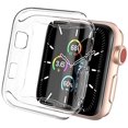 thumbnail image 1 of AhaStyle [2 Pack] Ultra Clair Slim iWatch Case TPU Protection Écran Antichoc Couverture Complète Compatible avec Apple, 1 of 5