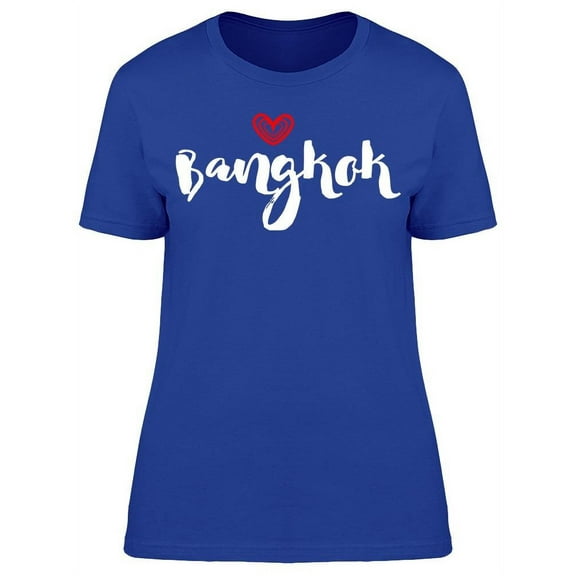 Bangkok City Love Heart T-Shirt Women -Image by Shutterstock, Female Medium