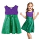 thumbnail image 5 of Disney-disfraz de la Sirenita Ariel para niña, vestido de princesa para vacaciones de verano, manga voladora, Vestidos de cumpleaños elegantes, 2024, 5 of 5
