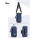 thumbnail image 2 of Bolsa De Brazalete Para Correr Bolsas de brazo para correr de PU Elástico impermeable portátil para deportes al aire libre (Azul), 2 of 7